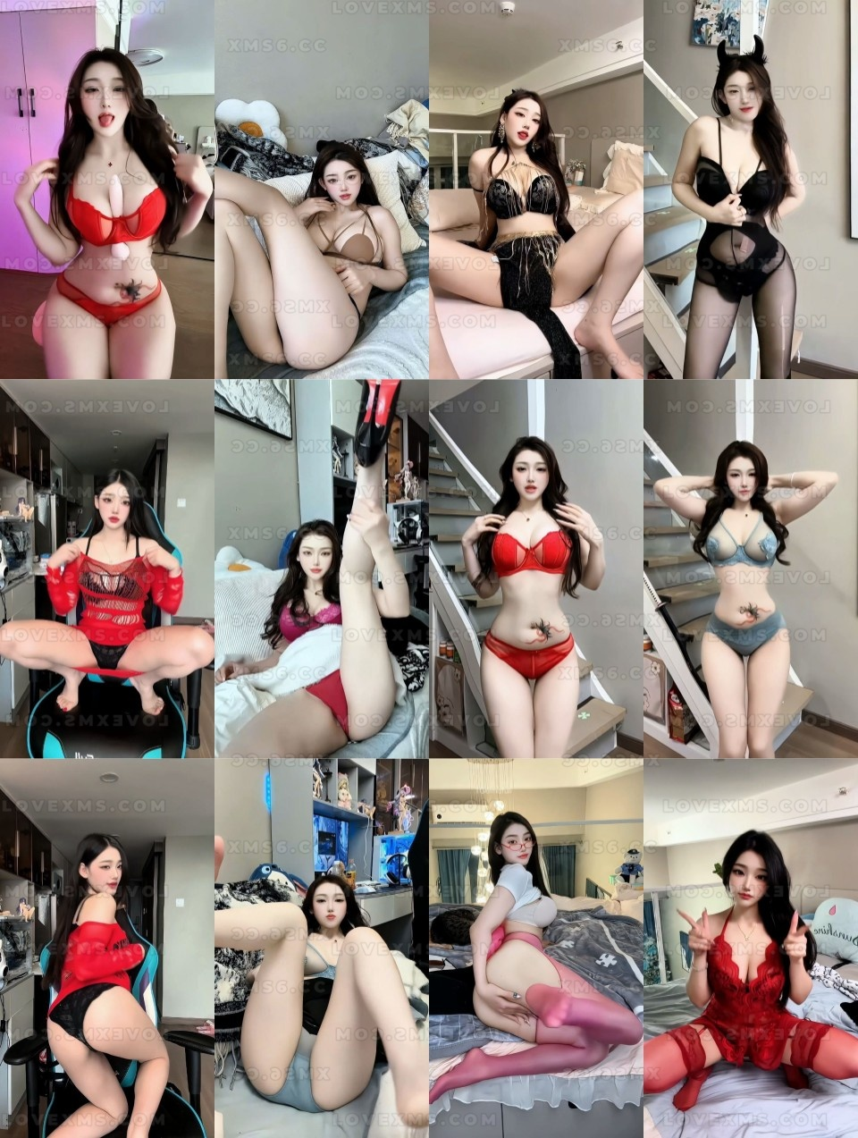 抖音 露宝吃不饱 精致美女内衣定制跳舞视频