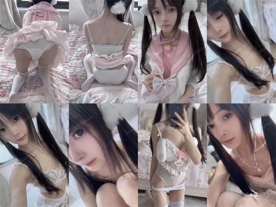 抖音 极品可爱萌妹 小诺宝 门槛内衣丝袜私拍